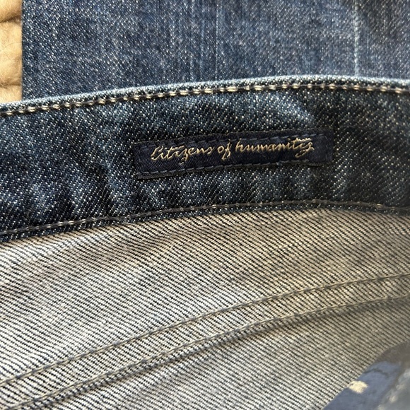 CITIZENS OF HUMANITY Kelly 001 low waist Dark Blue Bootcut jeans Size 29 - Picture 7 of 9